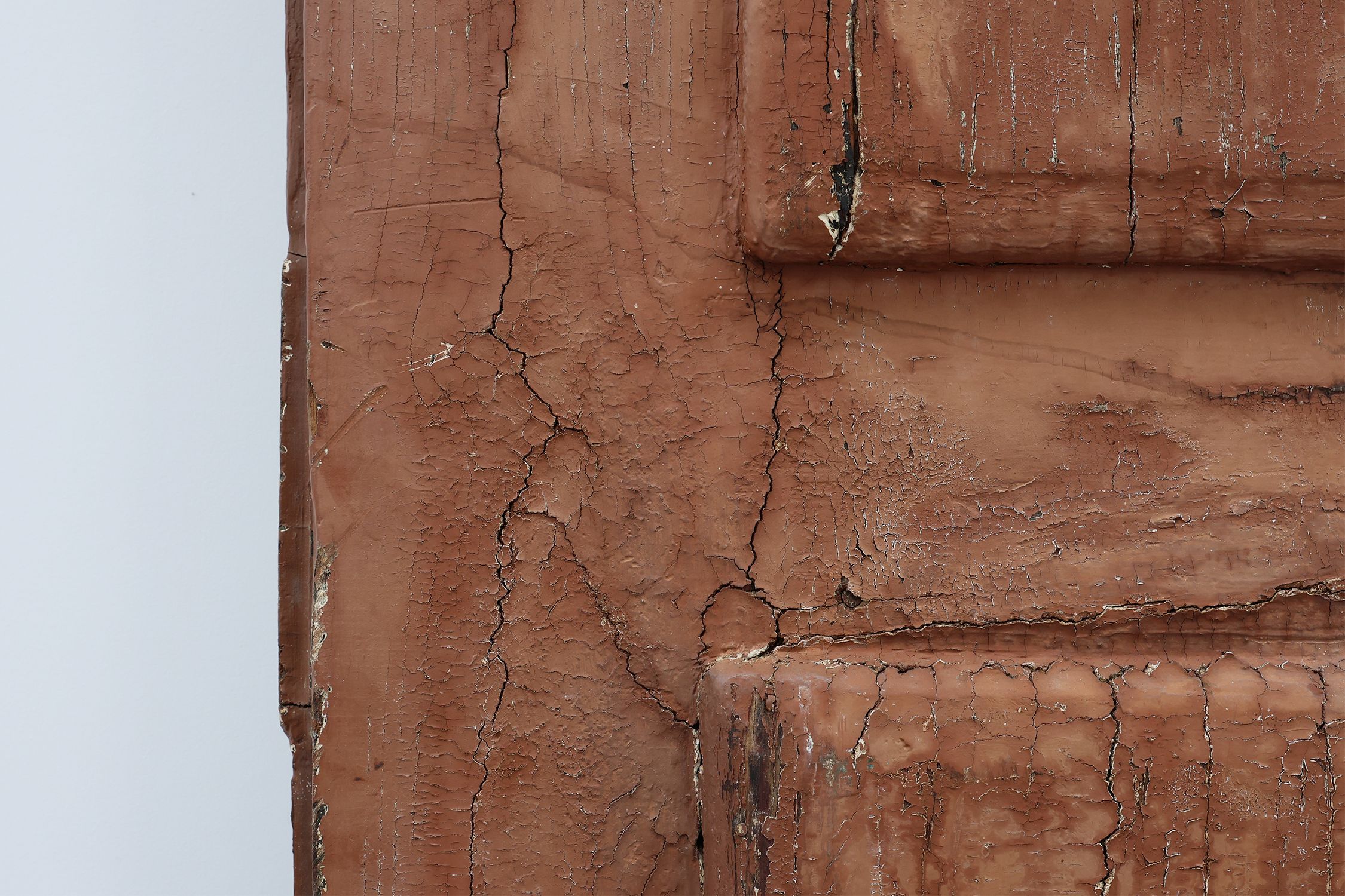 Large 17th century Monastery doors in terracotta lacquered oak, Portugalthumbnail